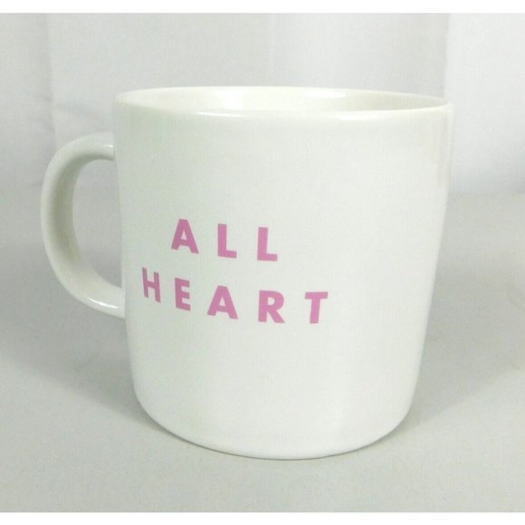Caribou Coffee Geometric Heart White Coffee Mug All HEART 2016 Ceramic 12 oz - Picture 7 of 10